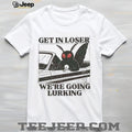 Cryptid Mothman Funny Vintage Retro Alien Car Meme Shirt