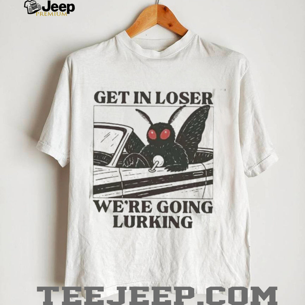 Cryptid Mothman Funny Vintage Retro Alien Car Meme Shirt