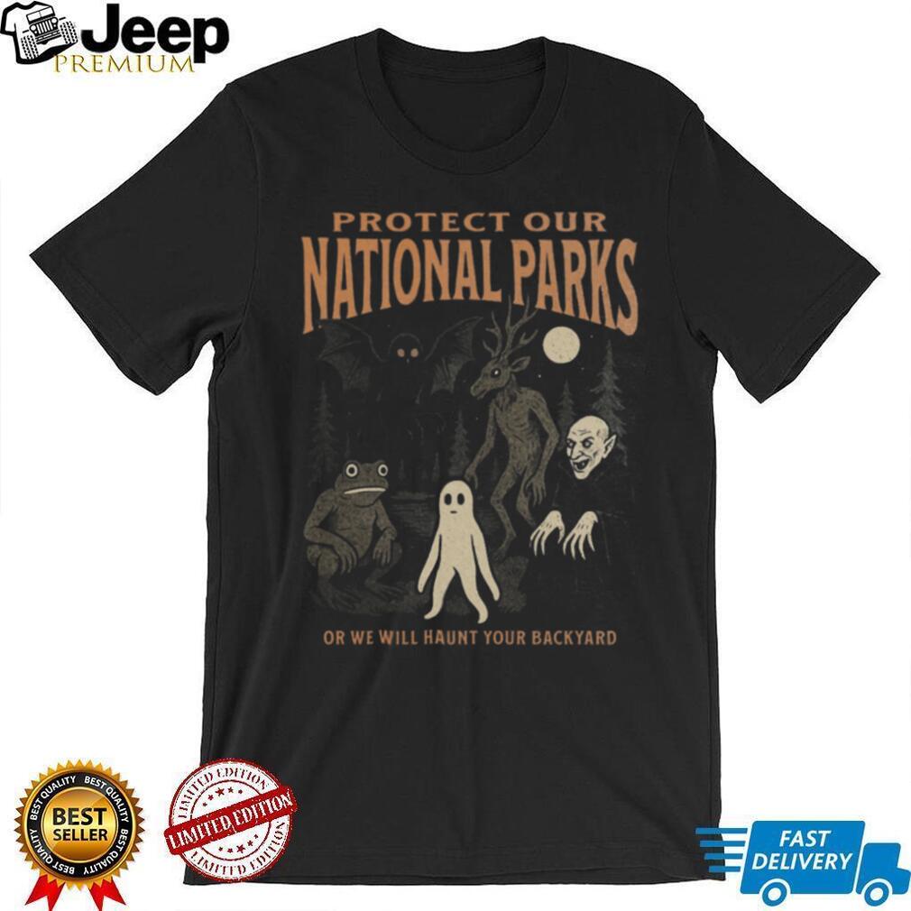 Cryptid National Parks Protect Nature Vintage Style T Shirt
