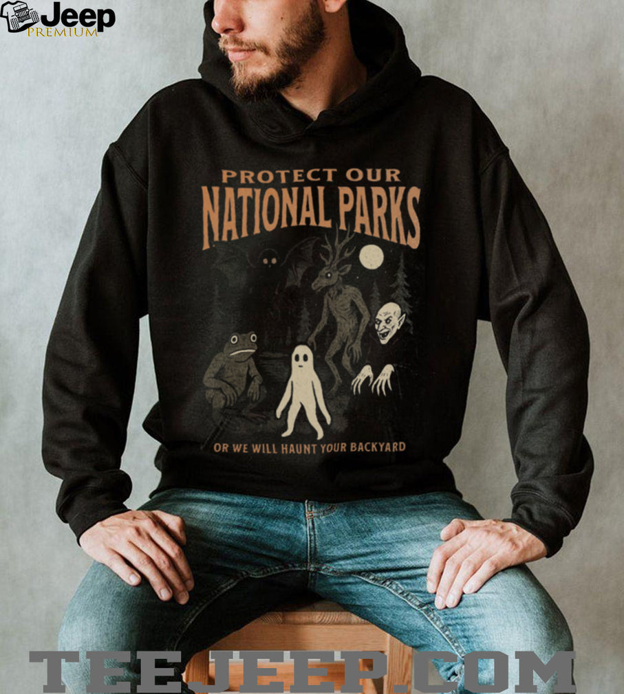 Cryptid National Parks Protect Nature Vintage Style T Shirt