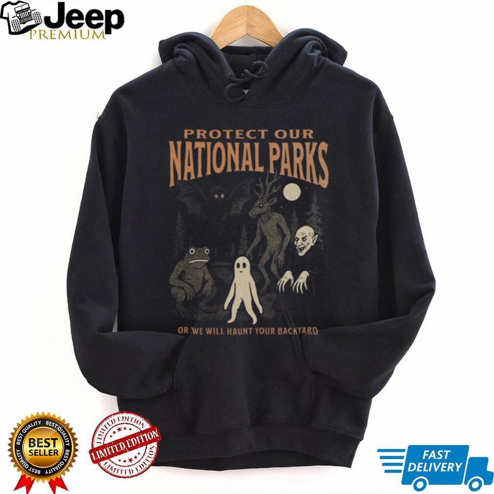 Cryptid National Parks Protect Nature Vintage Style T Shirt