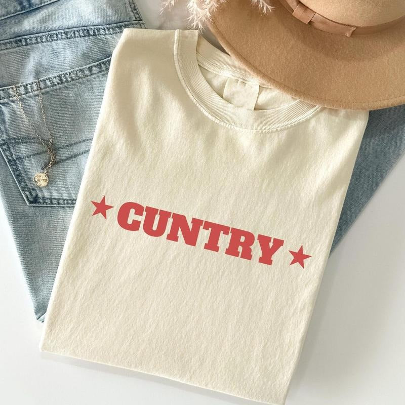 Cuntry Western Rodeo Unisex Shirt, Funny Country Shirt, Country Top Gift, Cowgirl Shirt, Country Concert Music Festival Tee
