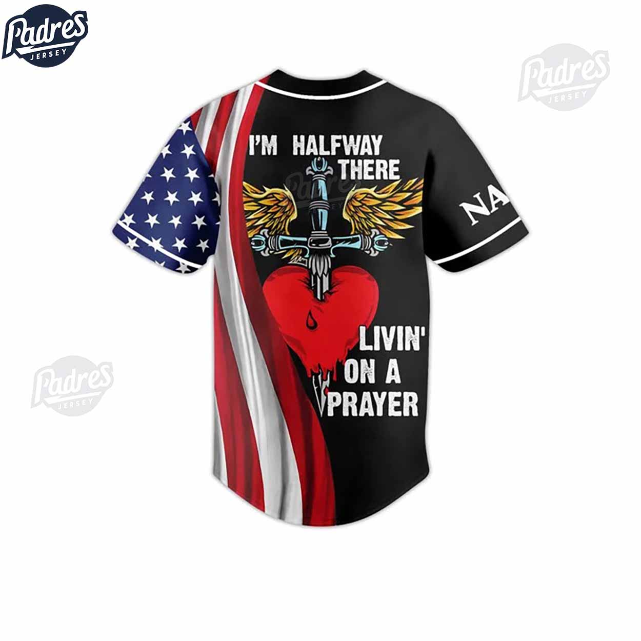 Custom 4th Of July Bon Jovi Baseball Jersey - Padres Jersey Oasis: Elevate Your Baseball Style Game T-Shirts,... (Image 2)
