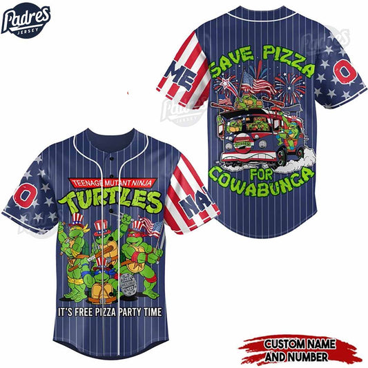Custom 4th Of July USA Teenage Mutant Ninja Turtles Baseball Jersey - Padres Jersey Oasis: Elevate Your Baseball Style Game
