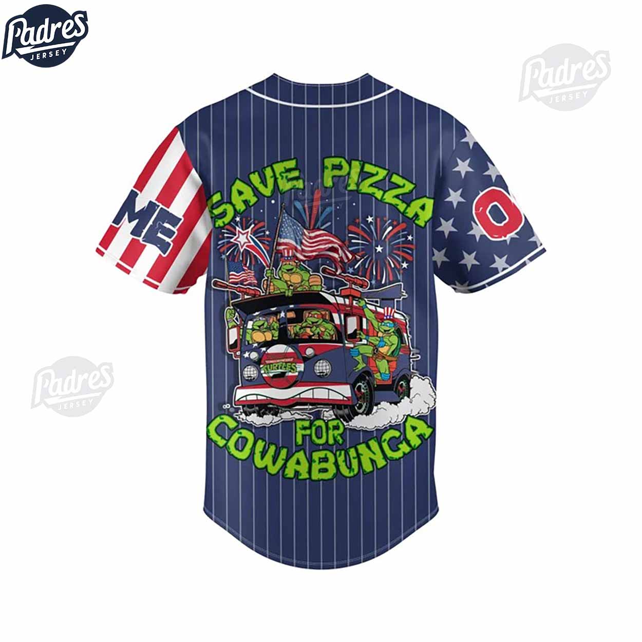 Custom 4th Of July USA Teenage Mutant Ninja Turtles Baseball Jersey - Padres Jersey Oasis: Elevate Your Baseball Style Game