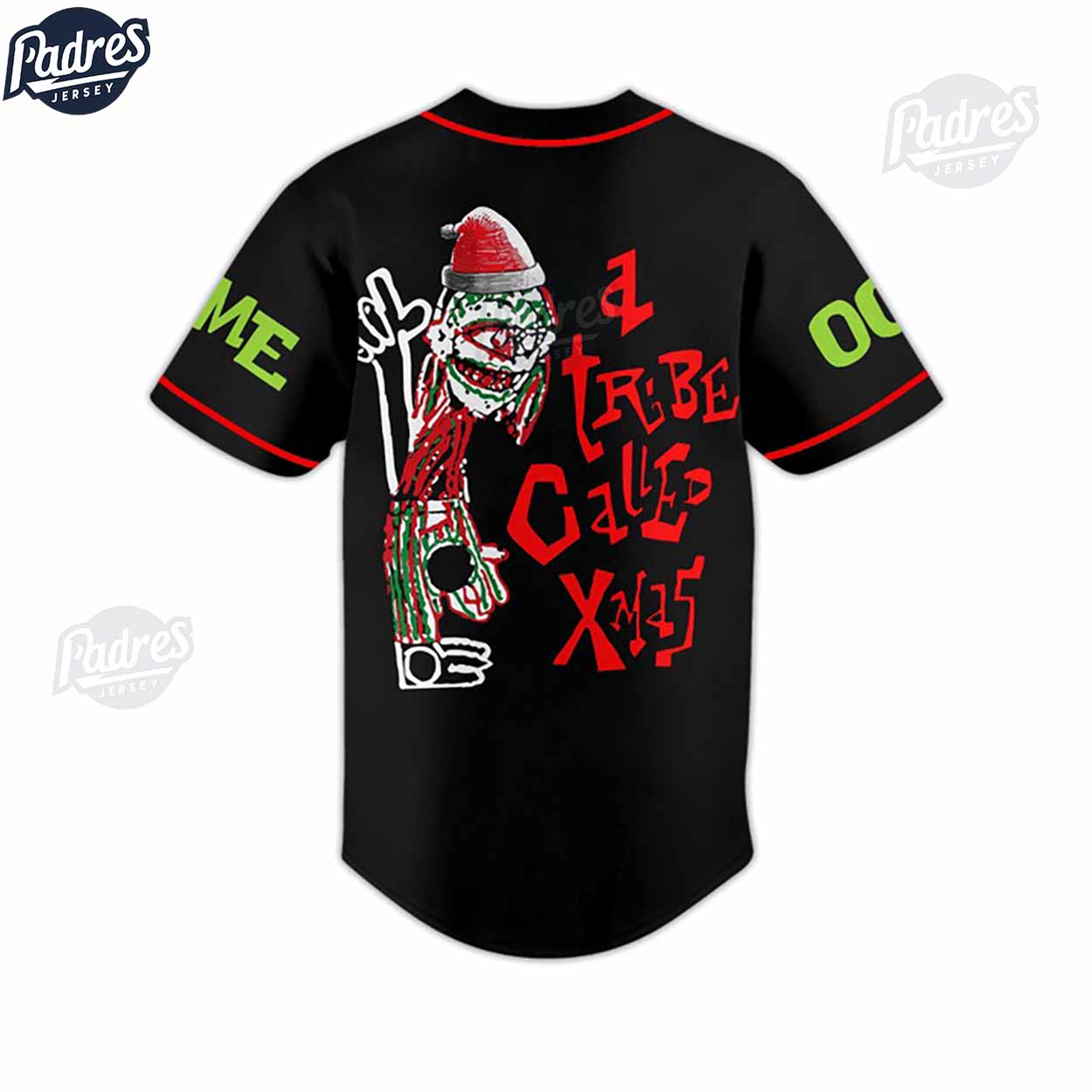 Custom A Tribe Called Quest ATCQ Christmas Baseball Jersey - Padres Jersey Oasis: Elevate Your Baseball Style... (Image 3)