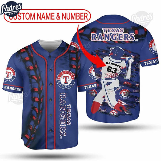 Custom And Number Texas Rangers Baseball Jersey - Padres Jersey Oasis: Elevate Your Baseball Style Game T-Shirts, Hoodie,...