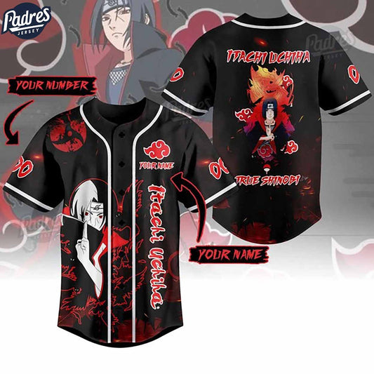 Custom Anime Itachi Uchiha Baseball Jersey - Padres Jersey Oasis: Elevate Your Baseball Style Game