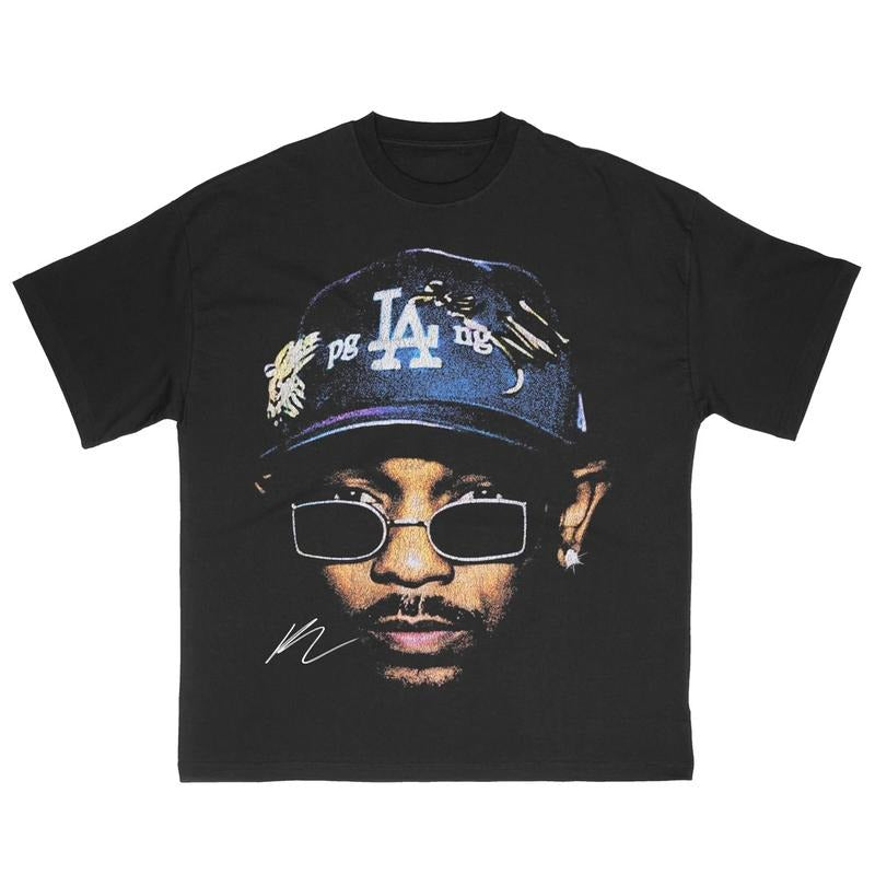 Custom Big Face Shirt 90s Vintage Graphic Tee Hip Hop Merch Men Women Unisex Cotton Menswear Top