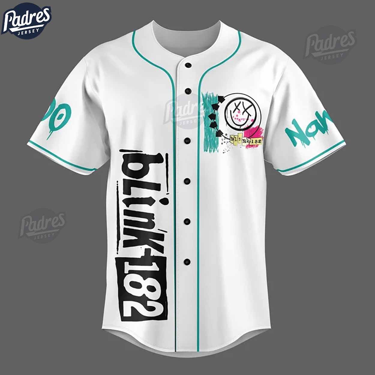 Custom Blink-182 All The Small Things Skeleton Baseball Jersey - Padres Jersey Oasis: Elevate Your Baseball... (Image 2)