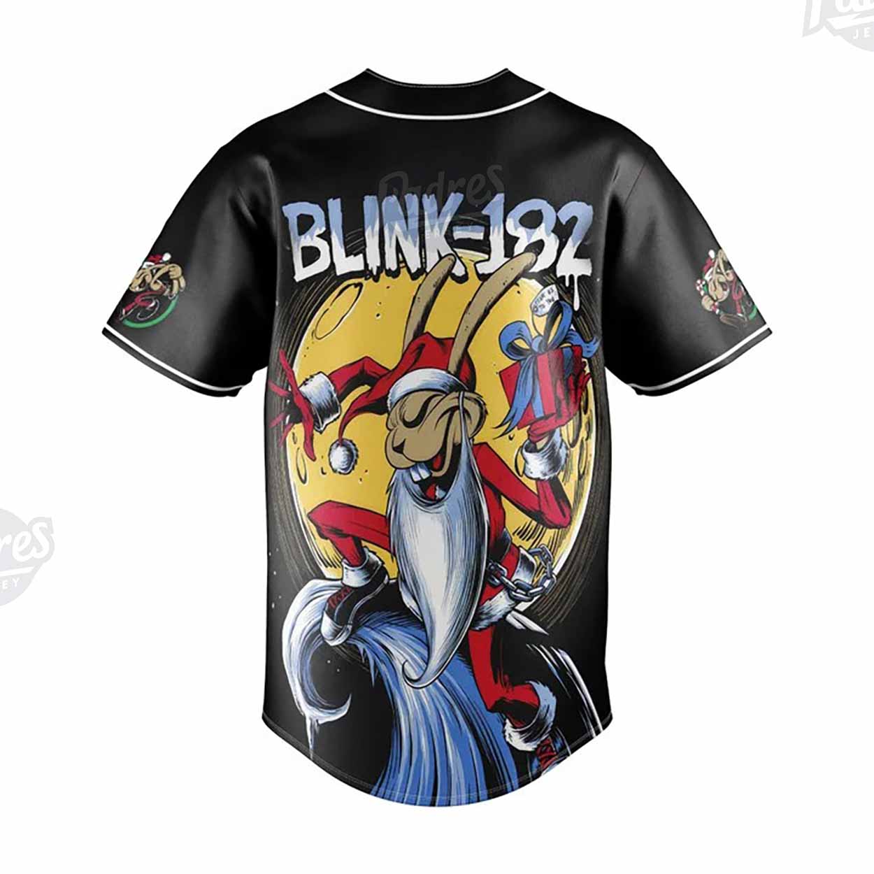 Custom Christmas Blink-182 Baseball Jersey - Padres Jersey Oasis: Elevate Your Baseball Style Game T-Shirts,... (Image 3)