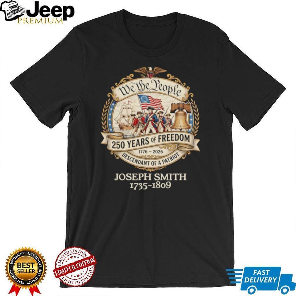 Custom Descendant of a Patriot 250 Years of Freedom 1776 2026 T Shirt