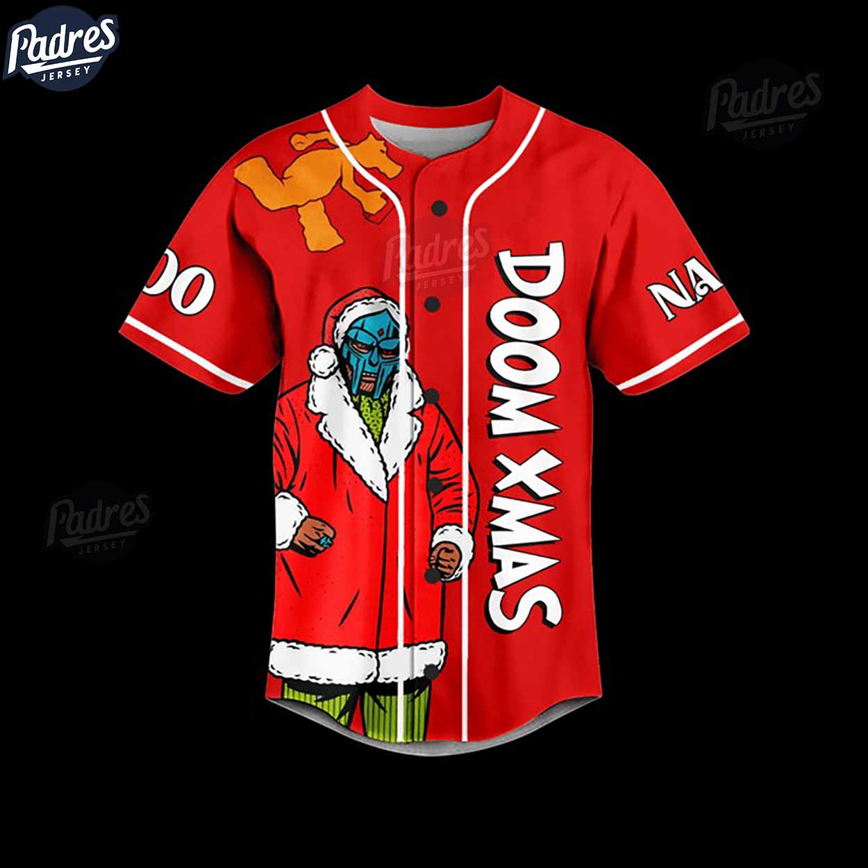 Custom Doom Xmas Operation Christmas Day Baseball Jersey - Padres Jersey Oasis: Elevate Your Baseball Style... (Image 2)