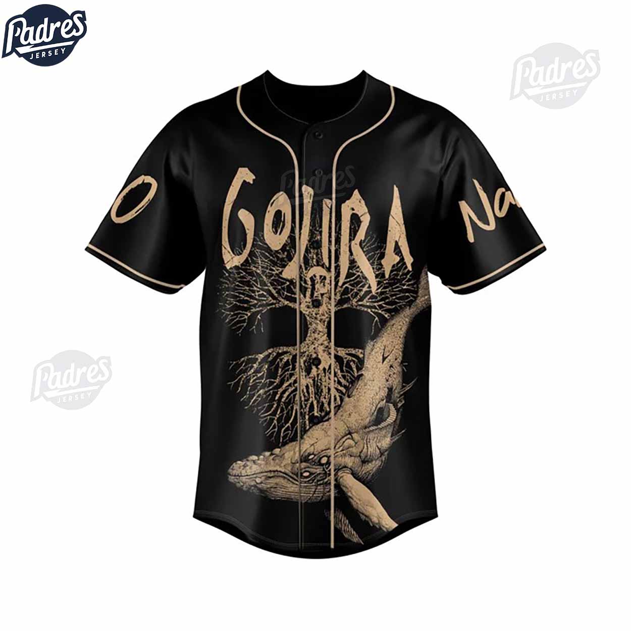Custom GOJIRA Baseball Jersey Style - Padres Jersey Oasis: Elevate Your Baseball Style Game T-Shirts, Hoodie,... (Image 2)