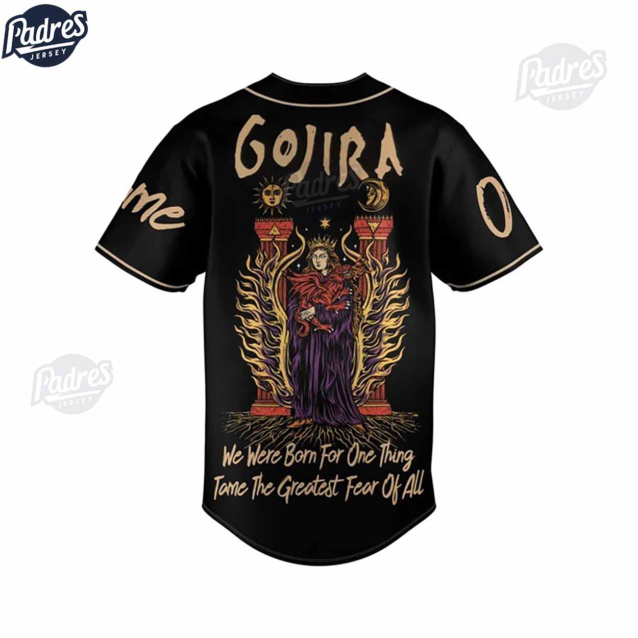 Custom GOJIRA Baseball Jersey Style - Padres Jersey Oasis: Elevate Your Baseball Style Game T-Shirts, Hoodie,... (Image 3)