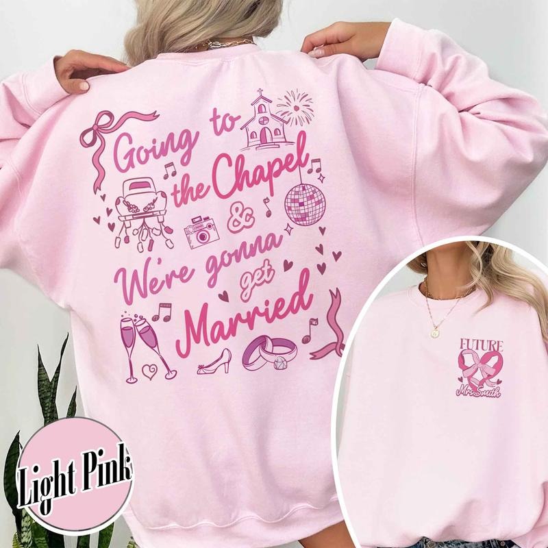 Custom Going to the Chapel Future Mrs Sweatshirt, Custom Bride Sweatshirt, Engagement Sweatshirts, Getting Married Sweatshirt, Pre Wedding Sweatshirt, Get Married Sweatshirt
