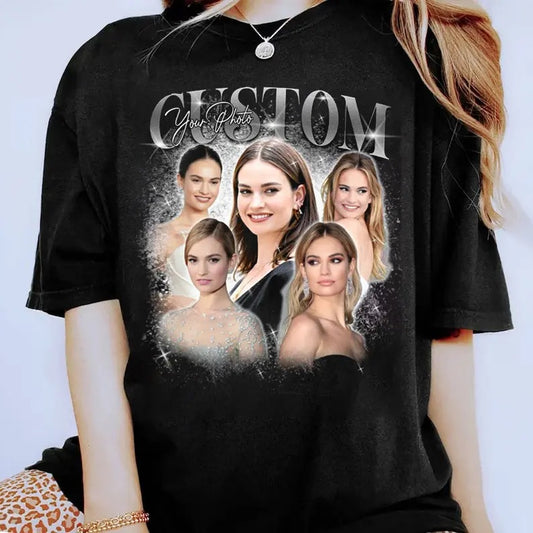 Custom Graphic Photo Vintage Comfort Colors Shirt, Family Bootleg Graphic Shirt, Personalize Bootleg Custom, Bachelor...
