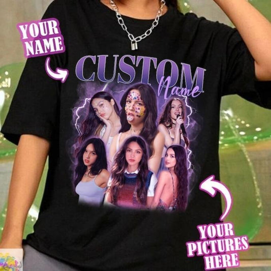 Custom Graphic Photo Vintage Washed Shirt, Family Bootleg Graphic Shirt, Personalize Bootleg Custom, Bachelor Party, Graduation Gift Ideastyle{n002}2