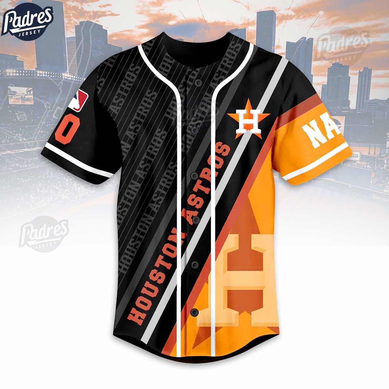 Custom Houston Astros Baseball Jersey - Padres Jersey Oasis: Elevate Your Baseball Style Game T-Shirts, Hoodie,... (Image 2)