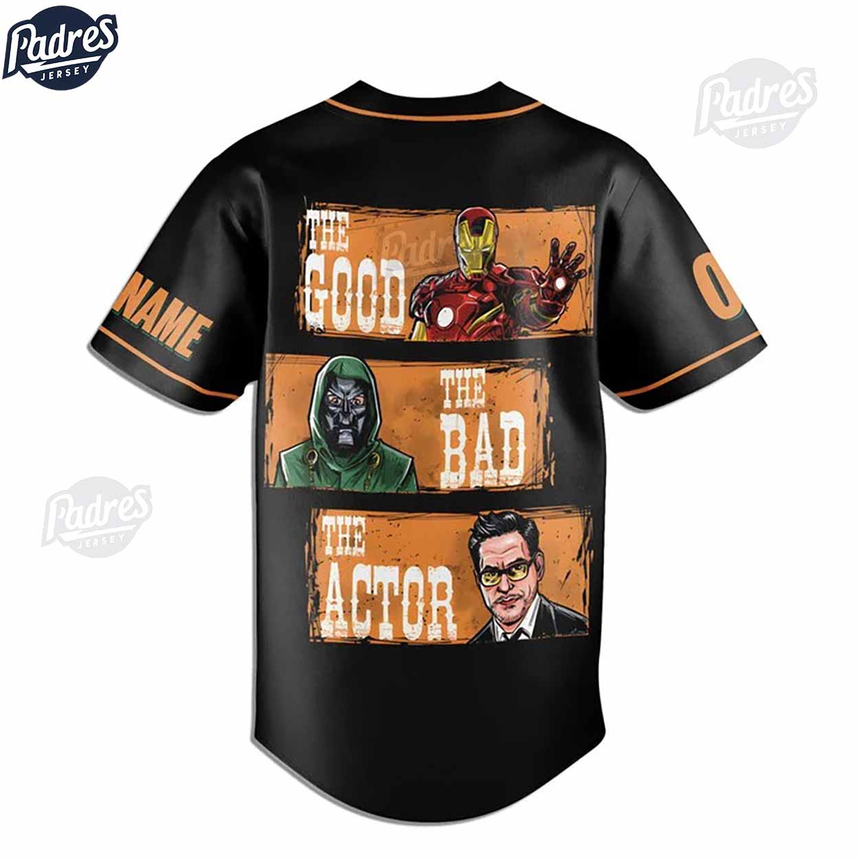 Custom I Hate You 3000 Doctor Doom Baseball Jersey - Padres Jersey Oasis: Elevate Your Baseball Style Game... (Image 2)