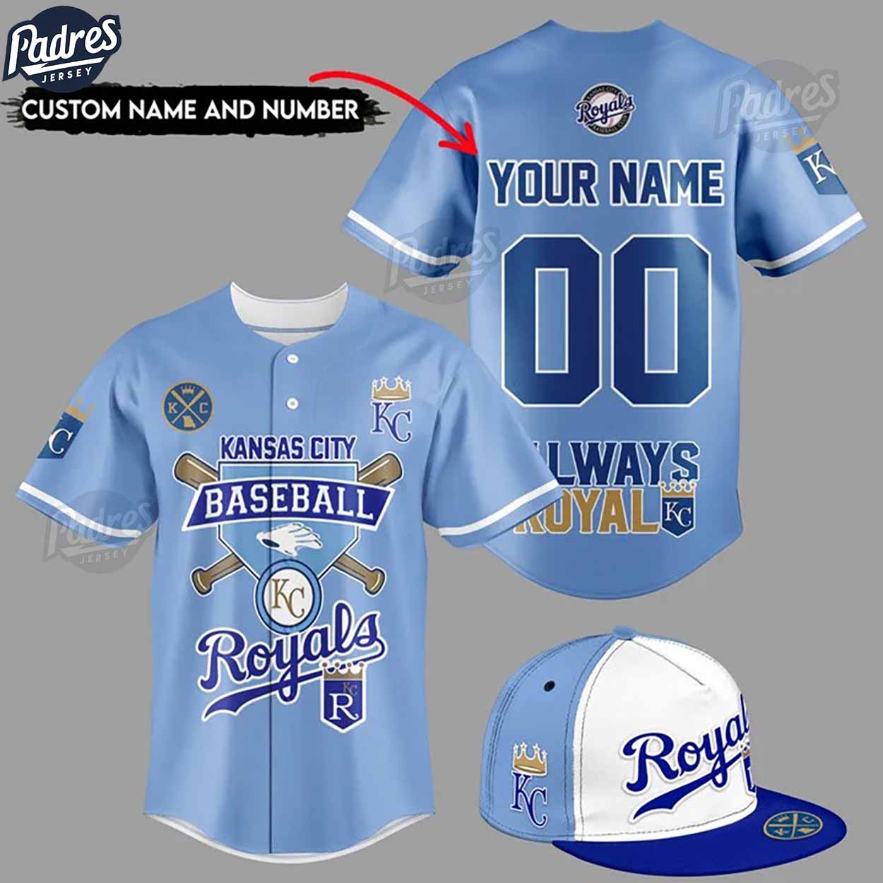 Custom Kansas City Royals Blue Baseball Jersey Gifts - Padres Jersey Oasis: Elevate Your Baseball Style Game