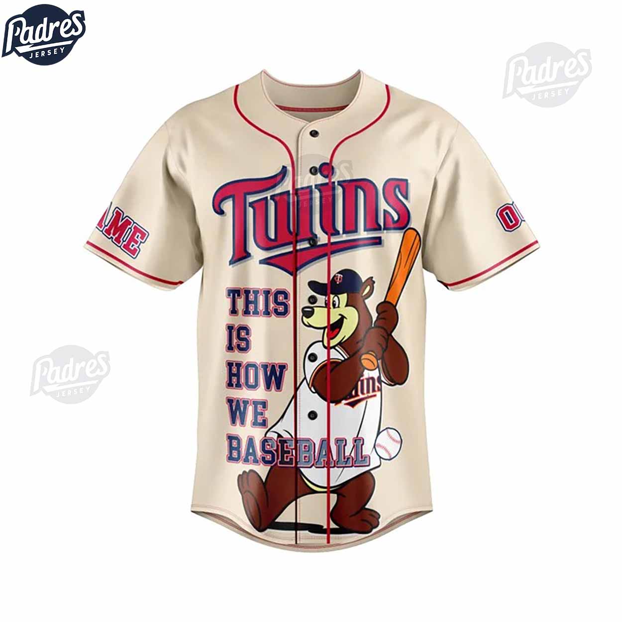 Custom MLB Minnesota Twins Baseball Jersey Style - Padres Jersey Oasis: Elevate Your Baseball Style Game... (Image 2)