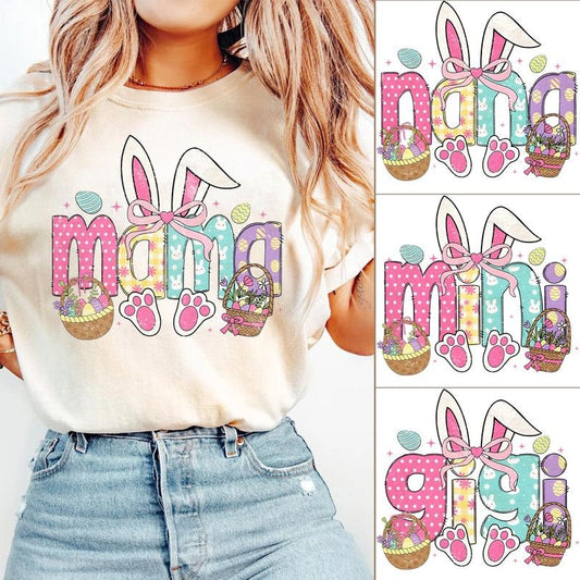 Custom Mama Easter Day Shirt, Easter Bunny Comfort Colors Shirt, Mom Easter Shirt, Cute Easter Shirt, Gift For Mom, Gift for Her, Easter Gift