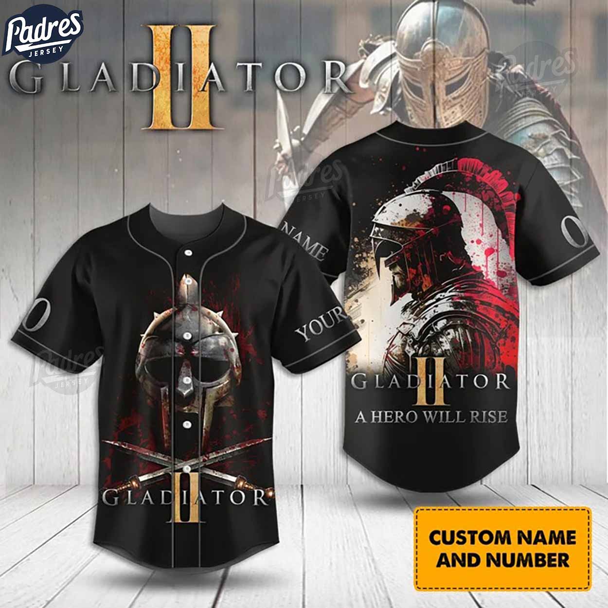 Custom Movie Gladiator Baseball Jersey Style - Padres Jersey Oasis: Elevate Your Baseball Style Game