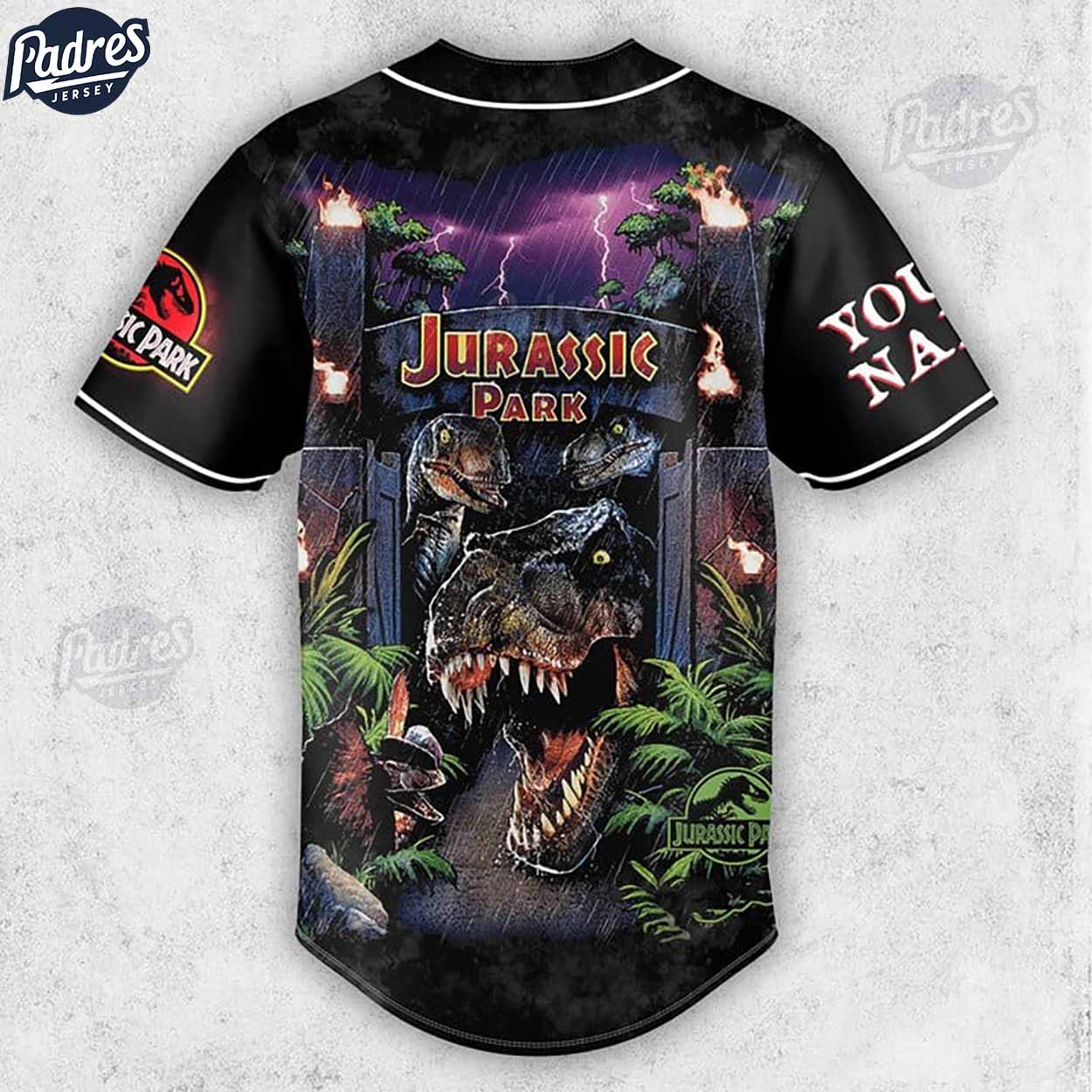 Custom Movie Jurassic Park Baseball Jersey - Padres Jersey Oasis: Elevate Your Baseball Style Game