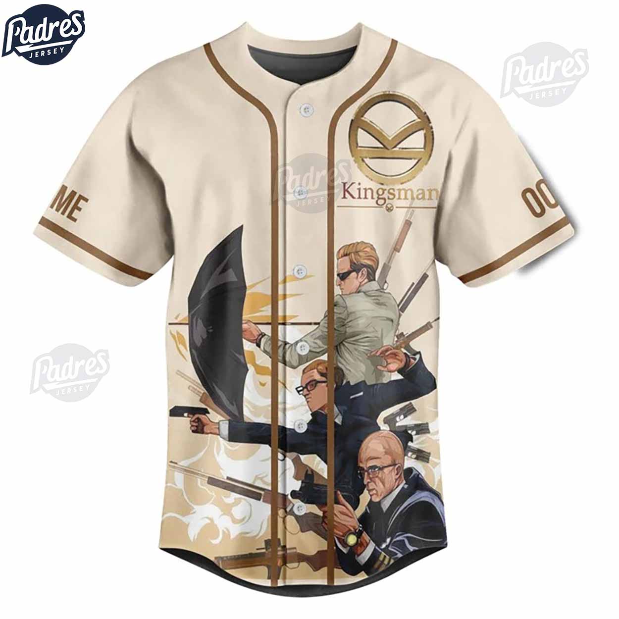 Custom Movie Kingsman Baseball Jersey - Padres Jersey Oasis: Elevate Your Baseball Style Game