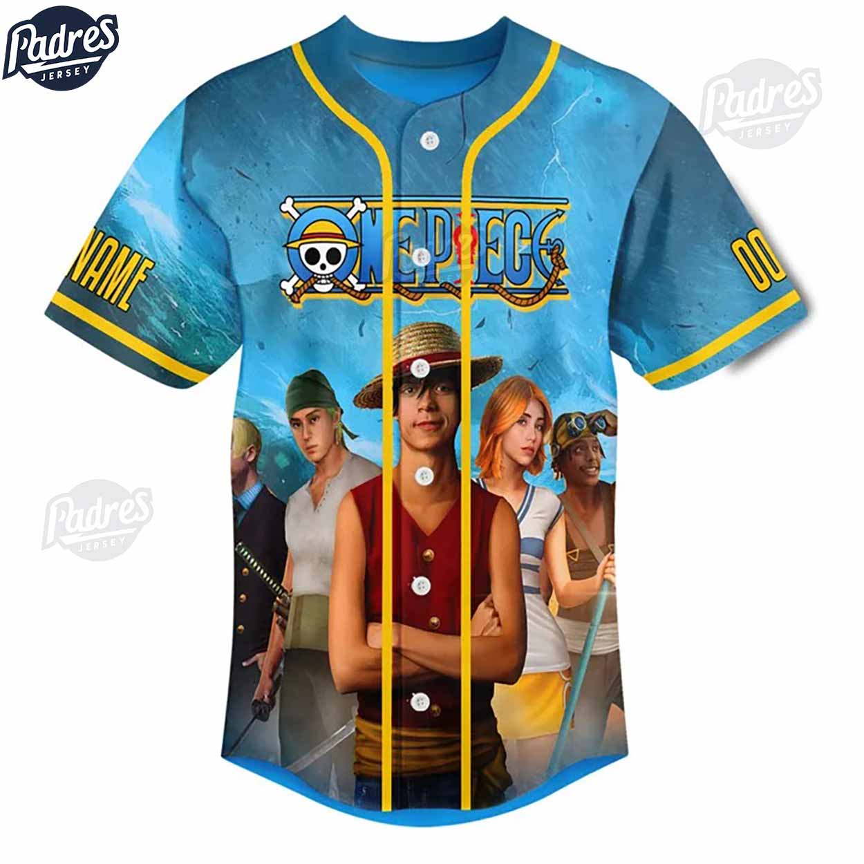 Custom Movie One Piece Characters Baseball Jersey - Padres Jersey Oasis: Elevate Your Baseball Style Game