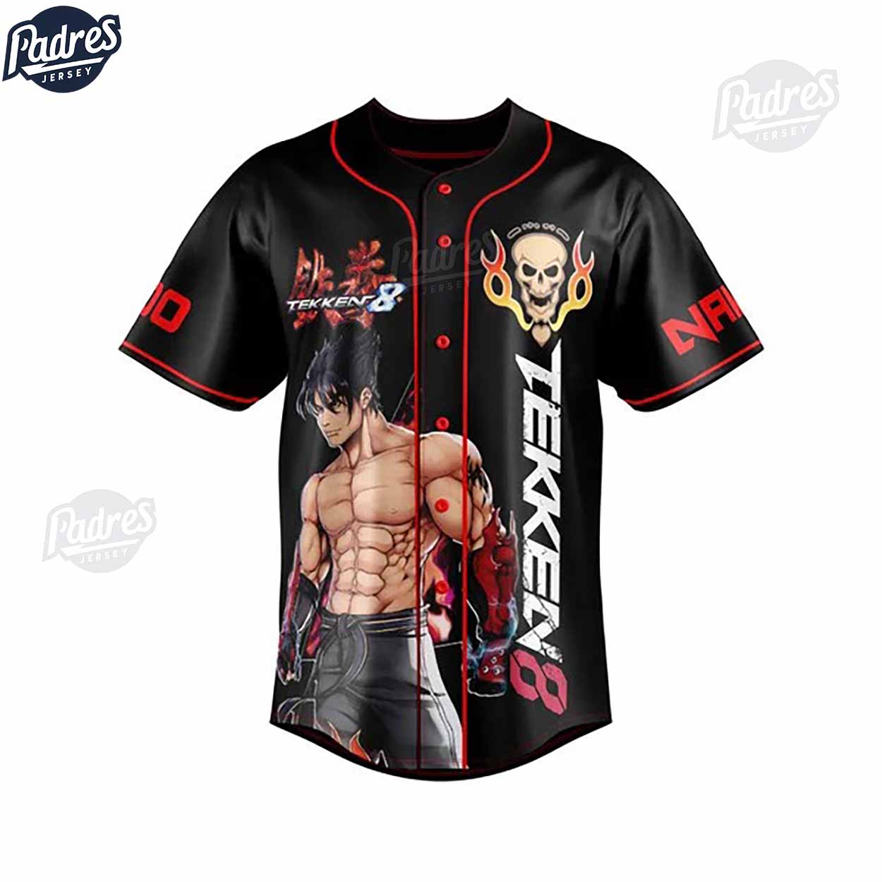Custom Movie Tekken 8 Jin Kazama Baseball Jersey - Padres Jersey Oasis: Elevate Your Baseball Style Game