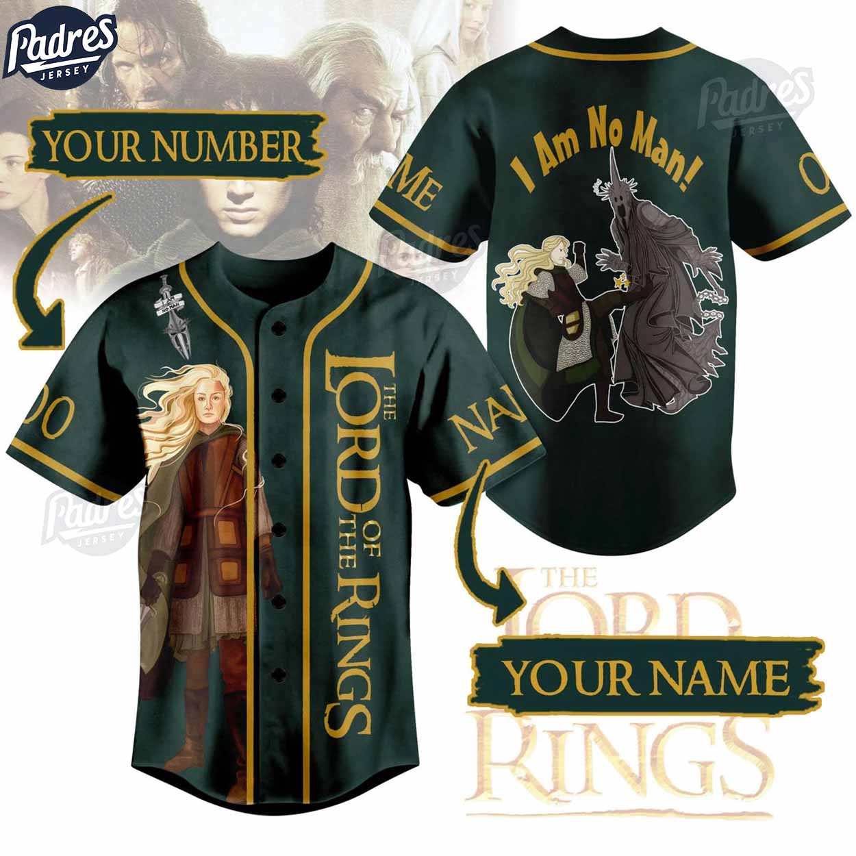 Custom Movie The Lord Of The Rings Baseball Jersey - Padres Jersey Oasis: Elevate Your Baseball Style Game