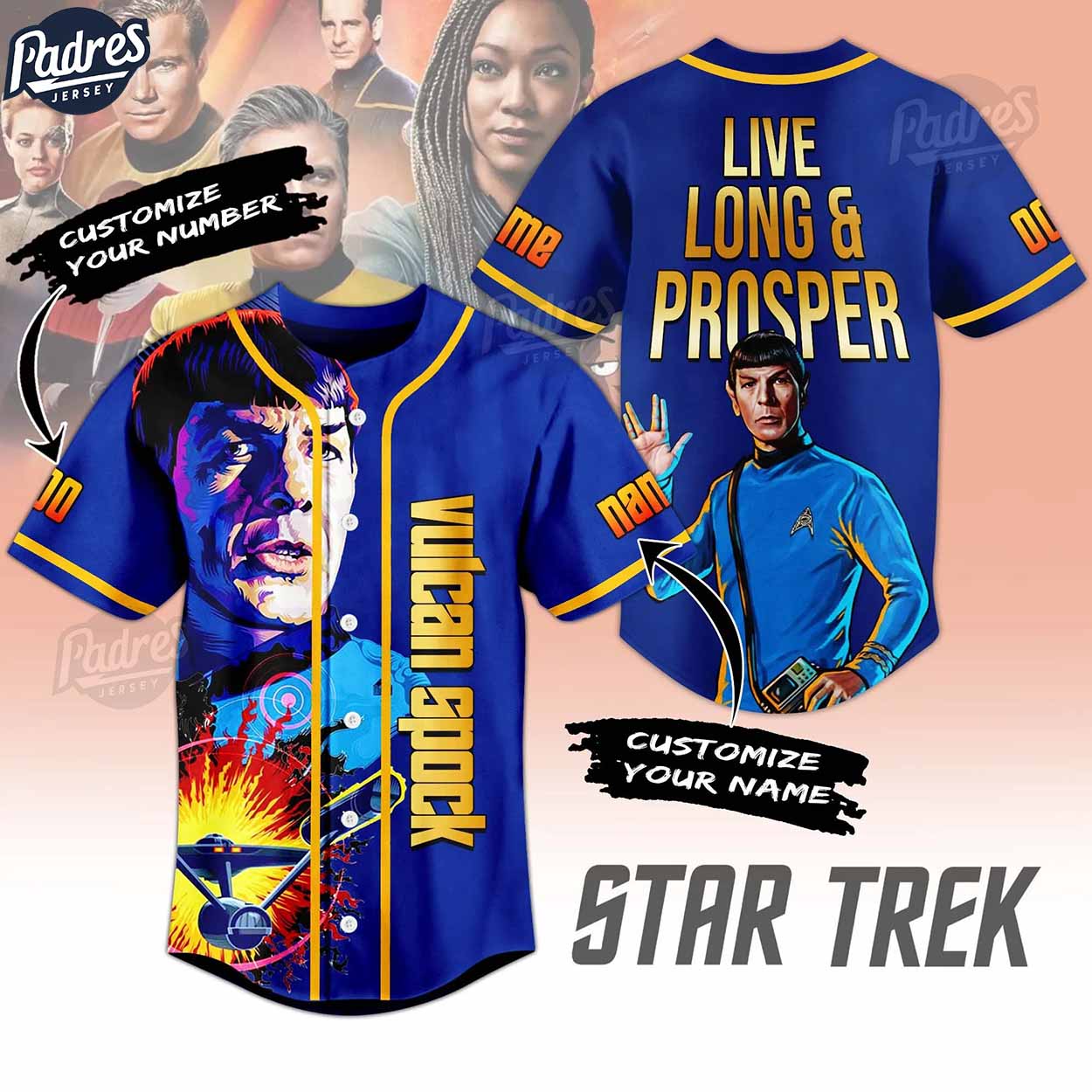 Custom Movie The Star Trek Baseball Jersey - Padres Jersey Oasis: Elevate Your Baseball Style Game