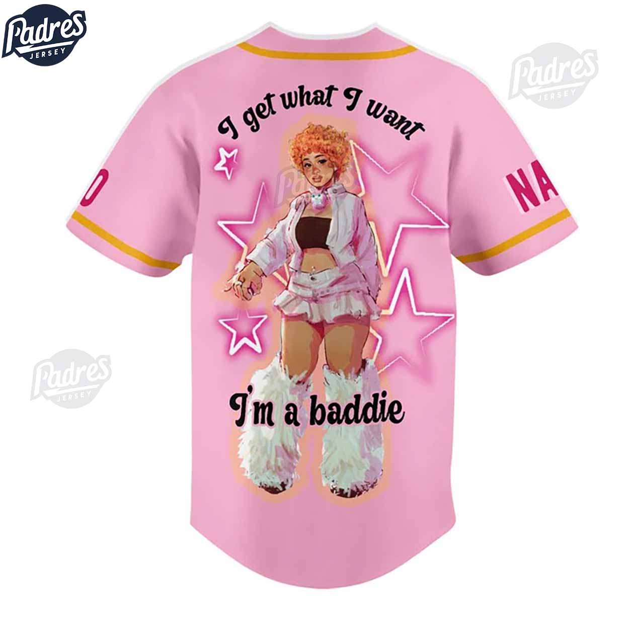 Custom Music Ice Spice Baseball Jersey - Padres Jersey Oasis: Elevate Your Baseball Style Game T-Shirts,... (Image 3)