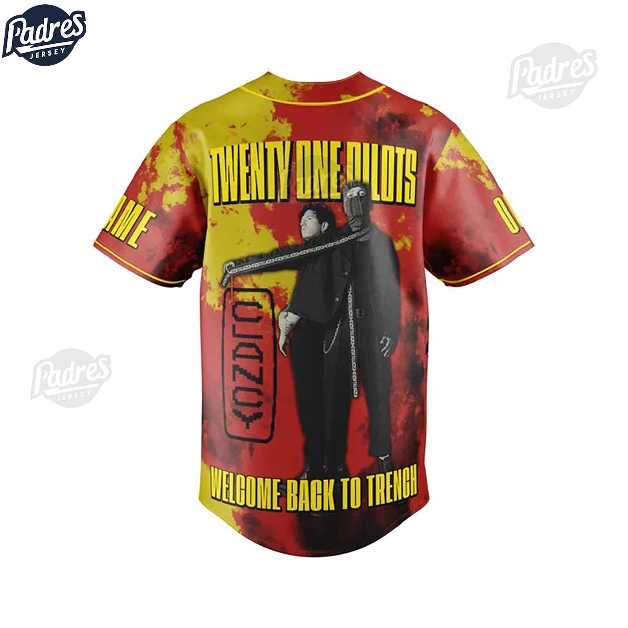 Custom Music Twenty One Pilots Baseball Jersey - Padres Jersey Oasis: Elevate Your Baseball Style Game... (Image 2)