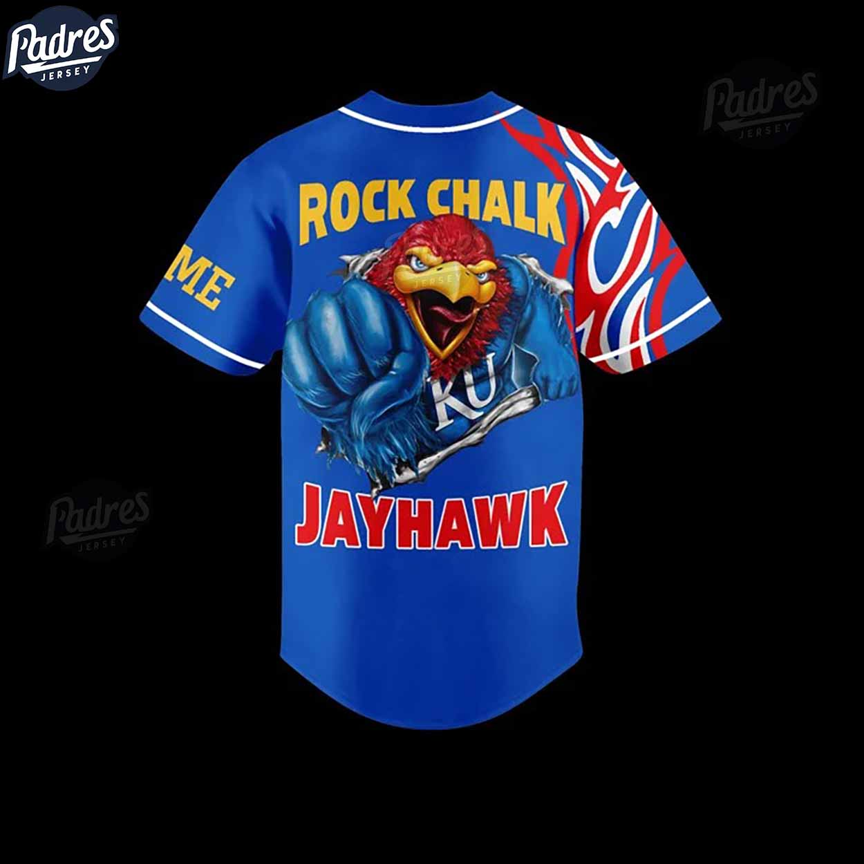 Custom NCAA Basketball Kansas JayHawks Baseball Jersey - Padres Jersey Oasis: Elevate Your Baseball Style Game