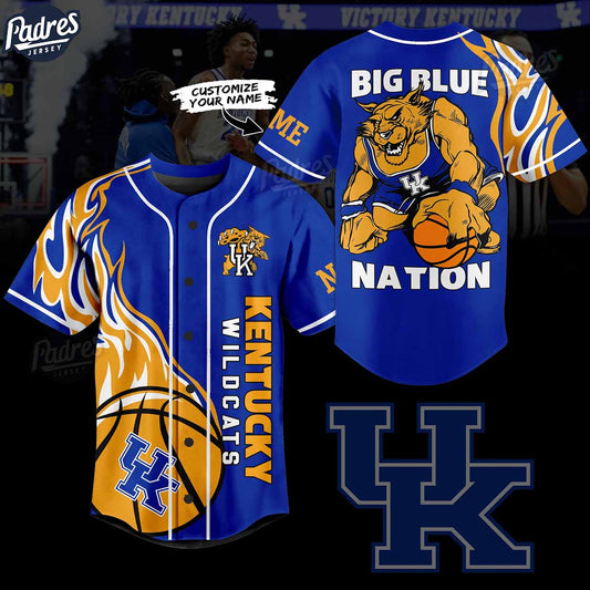 Custom NCAA Basketball Kentucky Wildcats Baseball Jersey - Padres Jersey Oasis: Elevate Your Baseball Style... (Image 1)