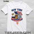 Custom New York Mets 250th Anniversary Patriotic Eagle Baseball Jersey T Shirt