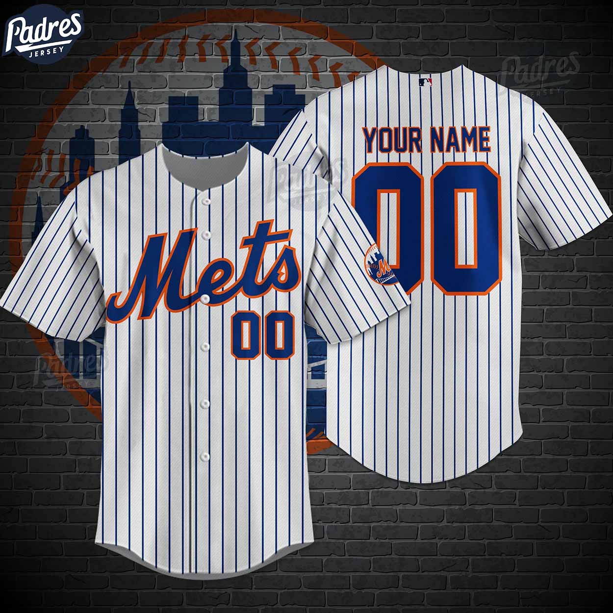 Custom New York Mets Baseball Jersey - Padres Jersey Oasis: Elevate Your Baseball Style Game T-Shirts, Hoodie,... (Image 1)