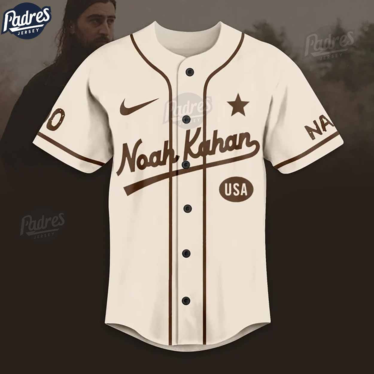 Custom Noah Kahan USA Baseball Jersey - Padres Jersey Oasis: Elevate Your Baseball Style Game