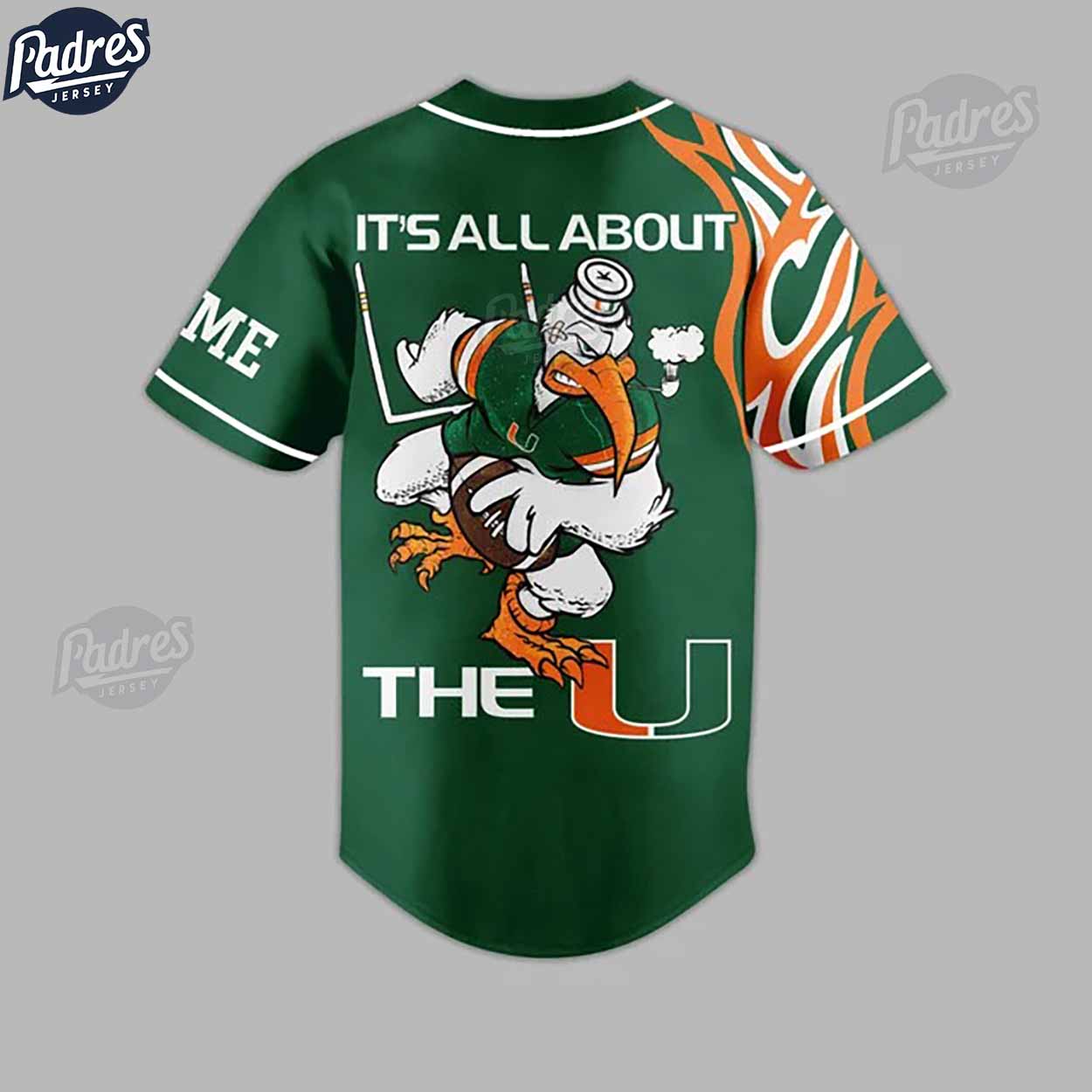 Custom Miami Hurricanes Football Baseball Jersey Gifts - Padres Jersey Oasis: Elevate Your Baseball Style Game