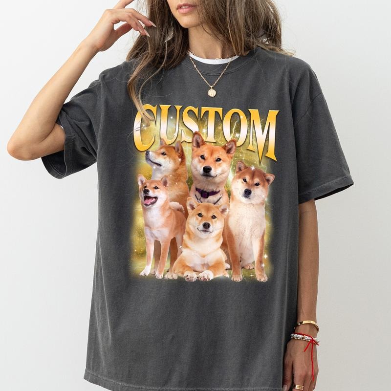 Custom Rap Tee Style Comfort Colors Shirt, Custom Photo Graphic Tee, Personalized Pet Photos Unhinged Tees, Personalized...