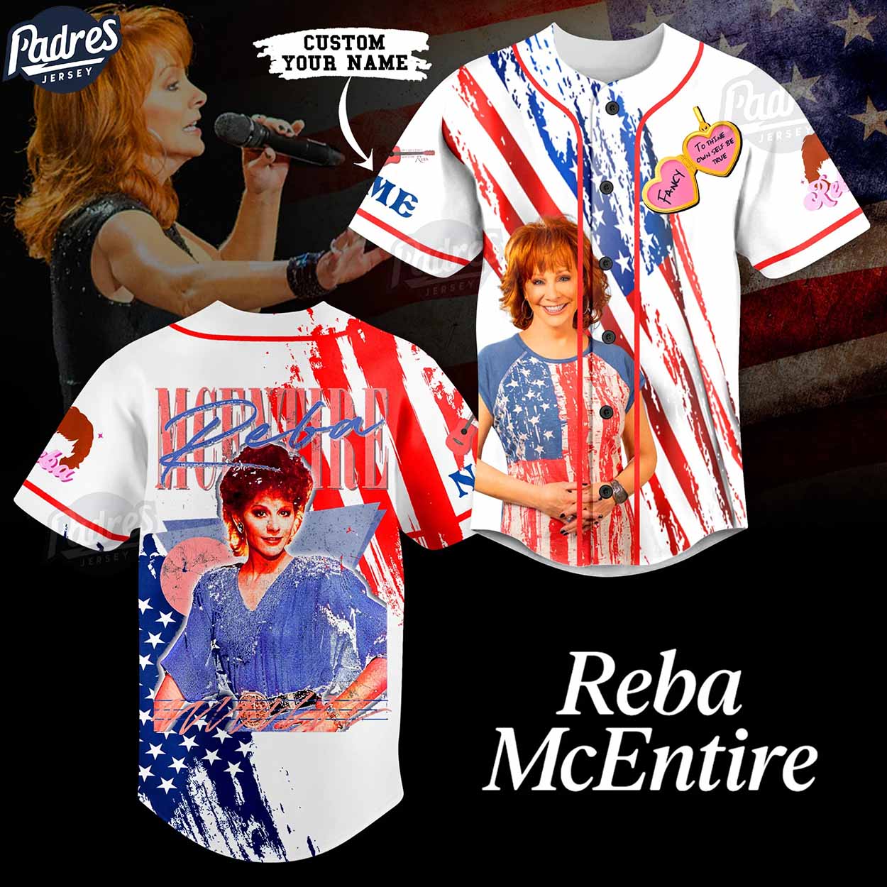 Custom Rebeca Martinez Usa Flag Baseball Jersey - Padres Jersey Oasis: Elevate Your Baseball Style Game