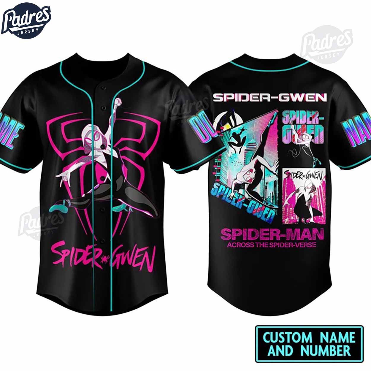 Custom Spider-Gwen Baseball Jersey - Padres Jersey Oasis: Elevate Your Baseball Style Game