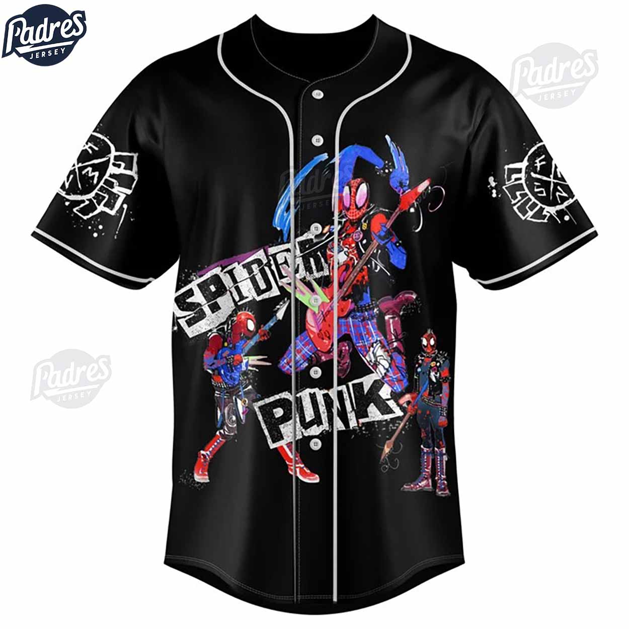 Custom Spider-Punk Baseball Jersey - Padres Jersey Oasis: Elevate Your Baseball Style Game T-Shirts, Hoodie,... (Image 3)