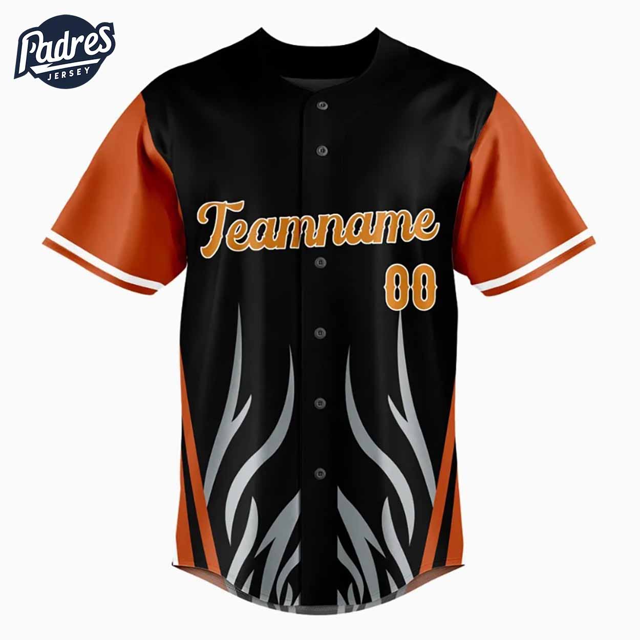 Custom Team Baseball Jerseys Black And Orange - Padres Jersey Oasis: Elevate Your Baseball Style Game T-Shirts,... (Image 1)