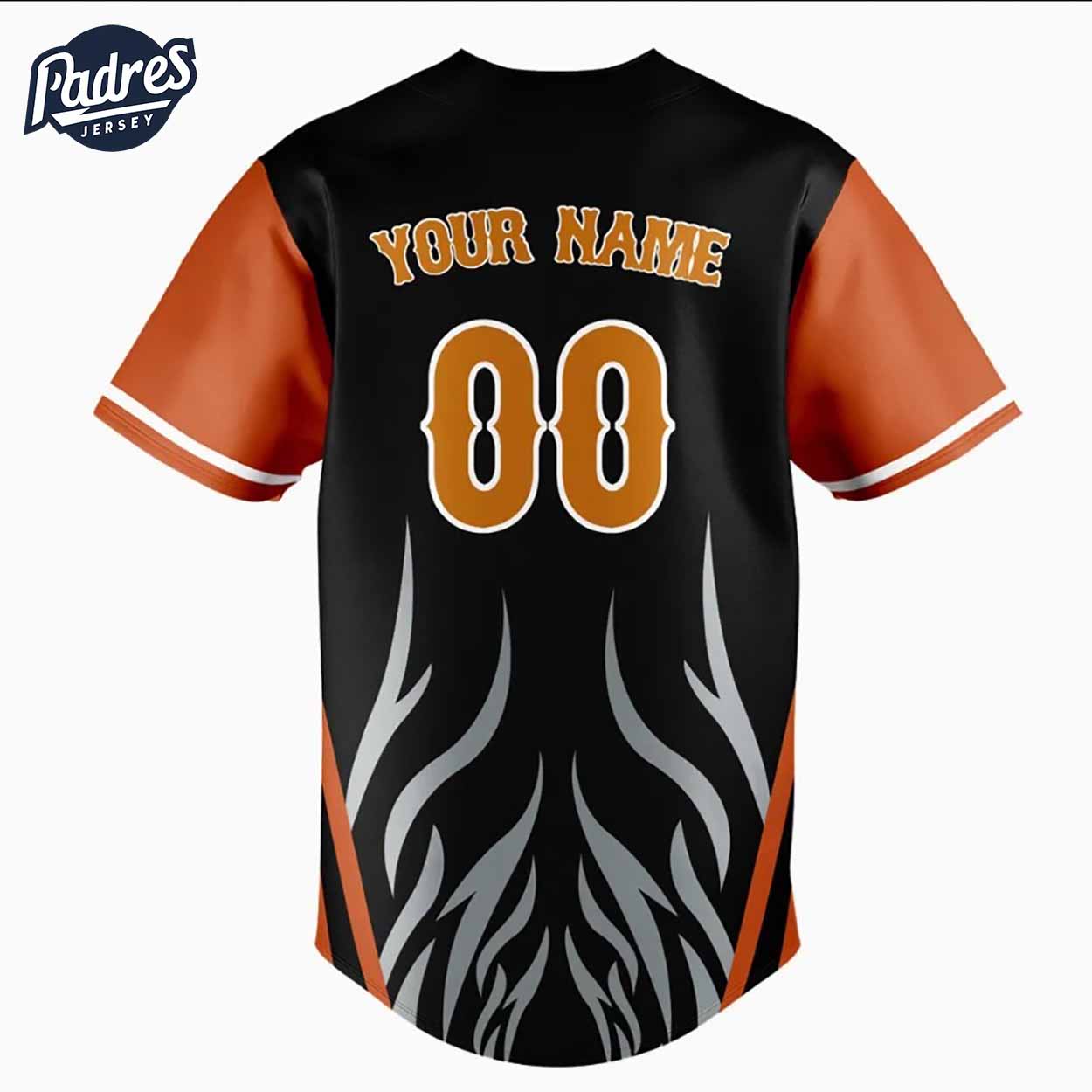 Custom Team Baseball Jerseys Black And Orange - Padres Jersey Oasis: Elevate Your Baseball Style Game T-Shirts,... (Image 2)