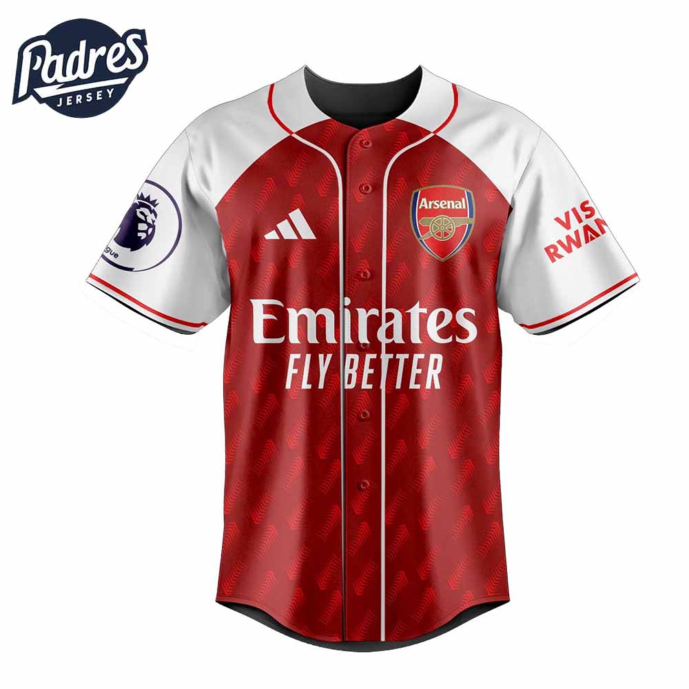 Custom Football Team Arsenal Baseball Jersey - Padres Jersey Oasis: Elevate Your Baseball Style Game T-Shirts,... (Image 2)
