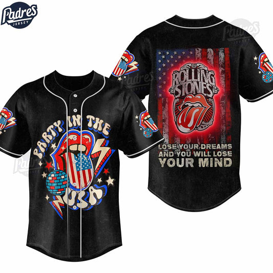 Custom The Rolling Stones Party In The USA Baseball Jersey - Padres Jersey Oasis: Elevate Your Baseball Style Game